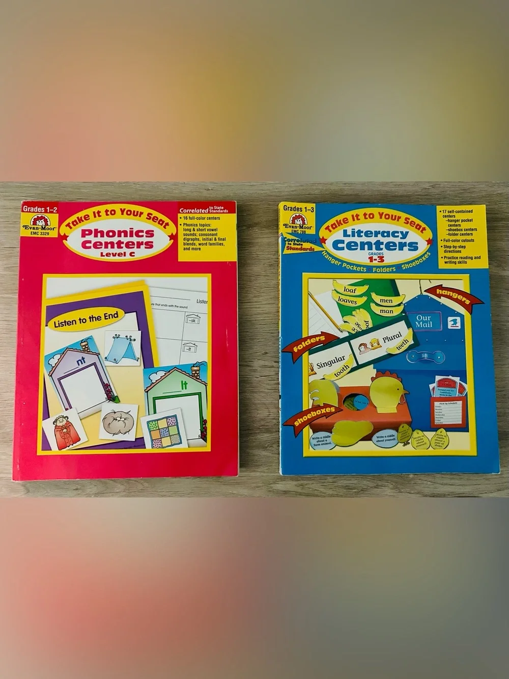 TEACHER/HOMESCHOOL Bundle - TWO (2) Take It To Your Seat Phonics/Literacy Center